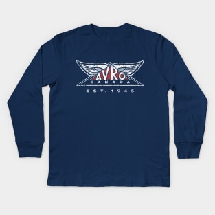 Avro Canada Logo Kids Long Sleeve T-Shirt